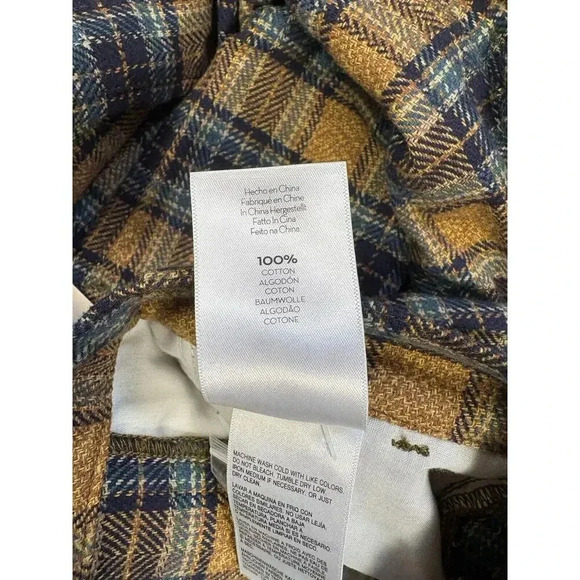 NWT! Mother Delta Dawn Size 25 Brown Tweed Plaid Pleated Trouser Pants - Picture 4 of 7